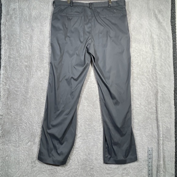Nike Golf Pants Men 38x31 Gray 4 Pocket Dri-Fit 472532 021 Casual Stretch Office - Picture 3 of 7